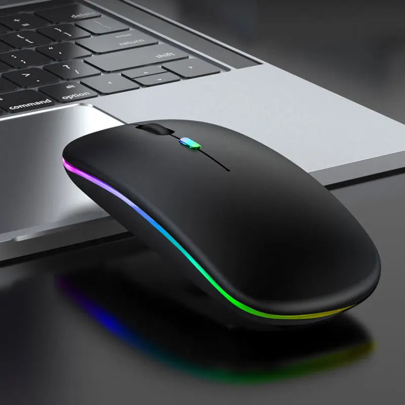 Unleash Your Gaming Potential with the OLOPKY Bluetooth 5.0 Wireless RGB Gaming Mouse - Rechargeable, 1600 DPI, and Perfect for PC, Laptop, and MacBook!