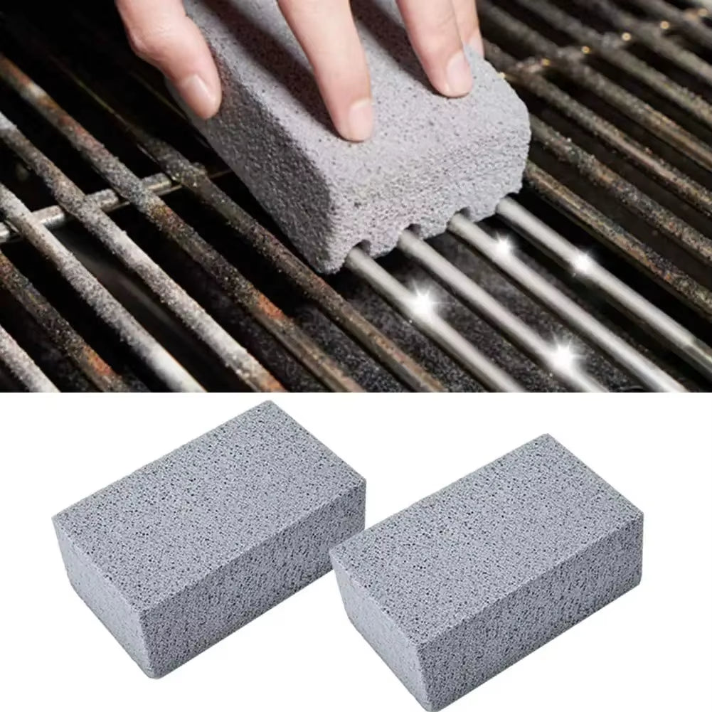 Ultimate BBQ Grill Cleaning Brush & Pumice Stone - Effortless Outdoor Kitchen Maintenance Tools